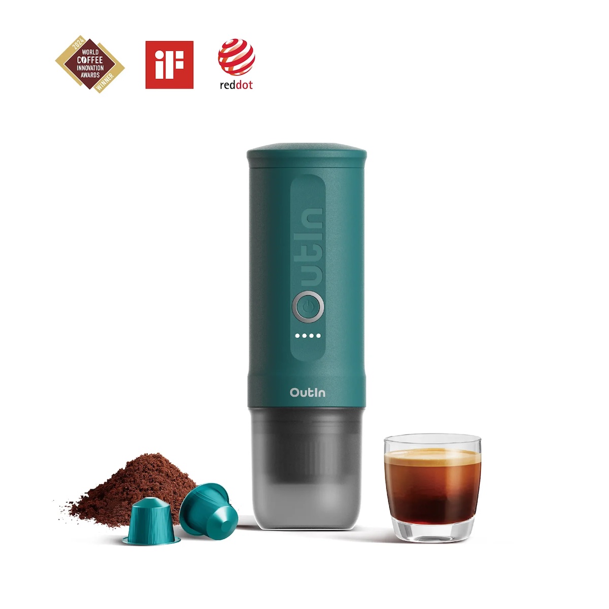 Máy pha cà phê OutIn Nano Portable Espresso Machine (OutIn Teal)