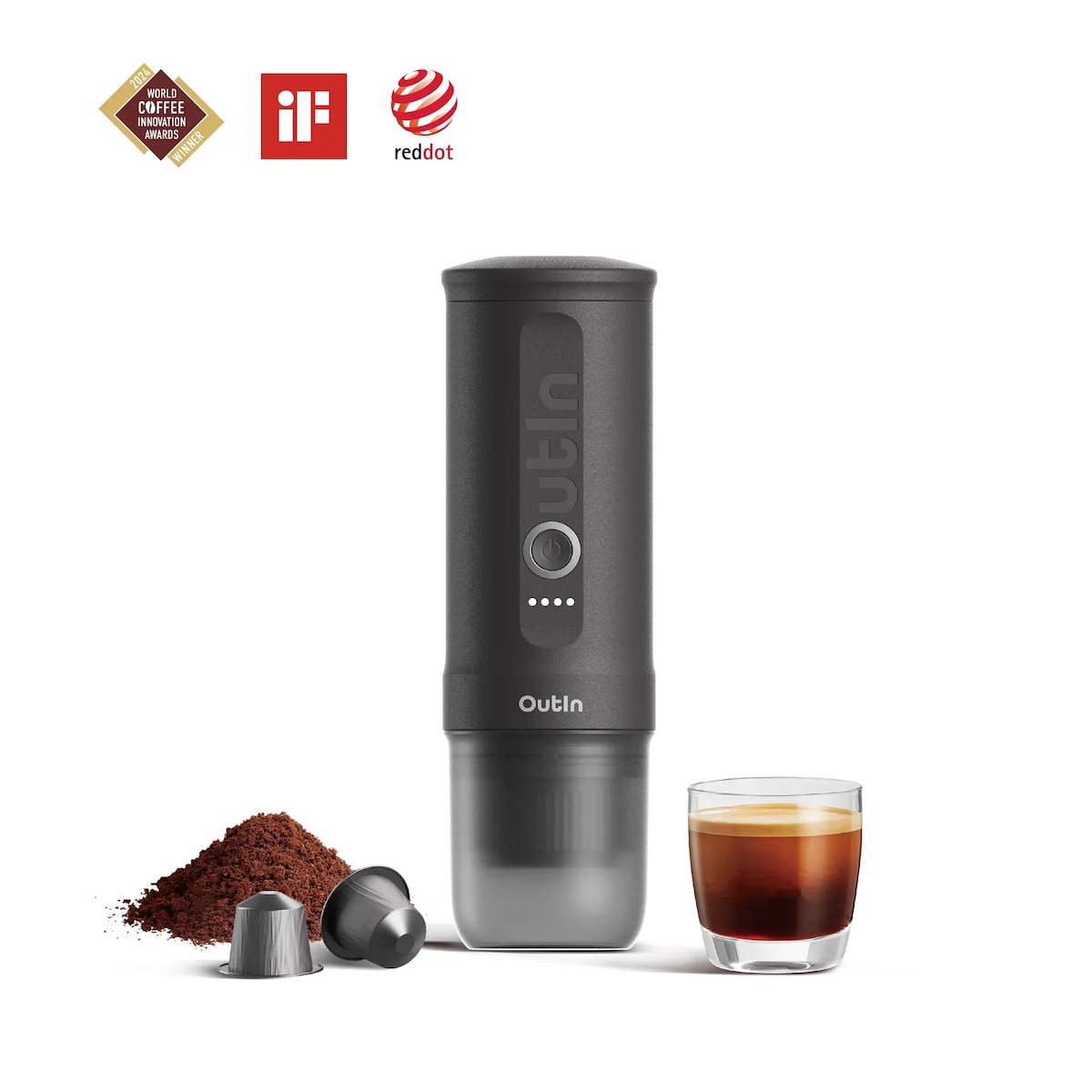 Máy pha cà phê OutIn Nano Portable Espresso Machine (Space Grey)