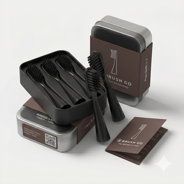 Bộ 3 đầu chải thay thế Mipow Tooth Brush Head i4 (CI900S) - FlexSoft, mềm linh hoạt