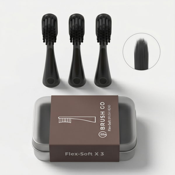 Bộ 3 đầu chải thay thế Mipow Tooth Brush Head i4 (CI900S) - FlexSoft, mềm linh hoạt