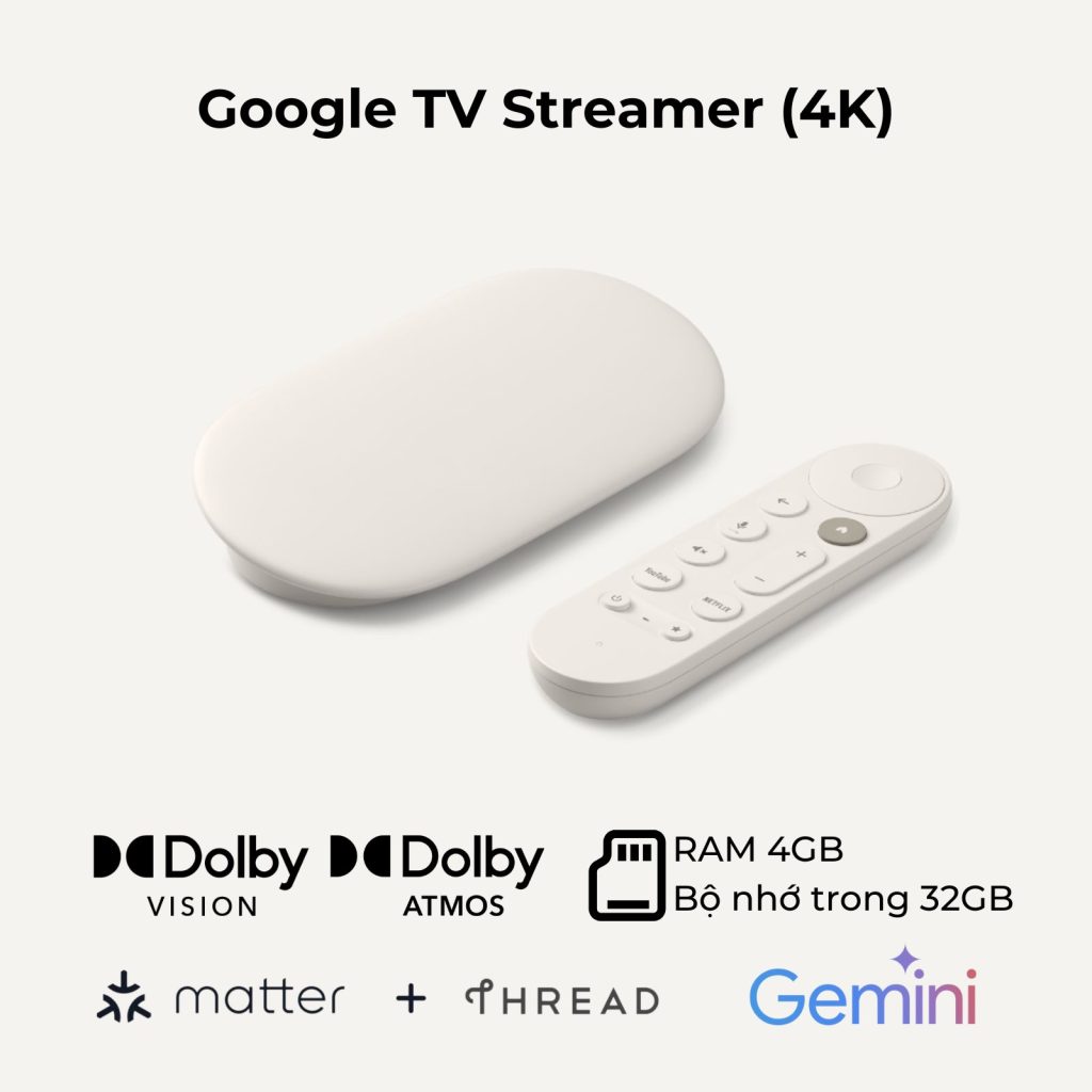 Google TV Streamer 4K, siêu lướt 99%