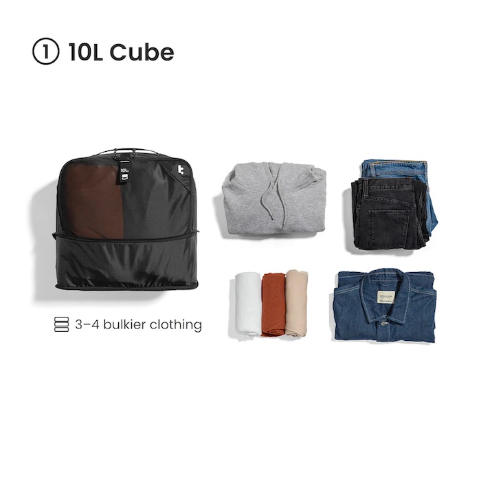 Combo 3 túi đựng hành lý Tomtoc Light-T02 Packing Cube Set