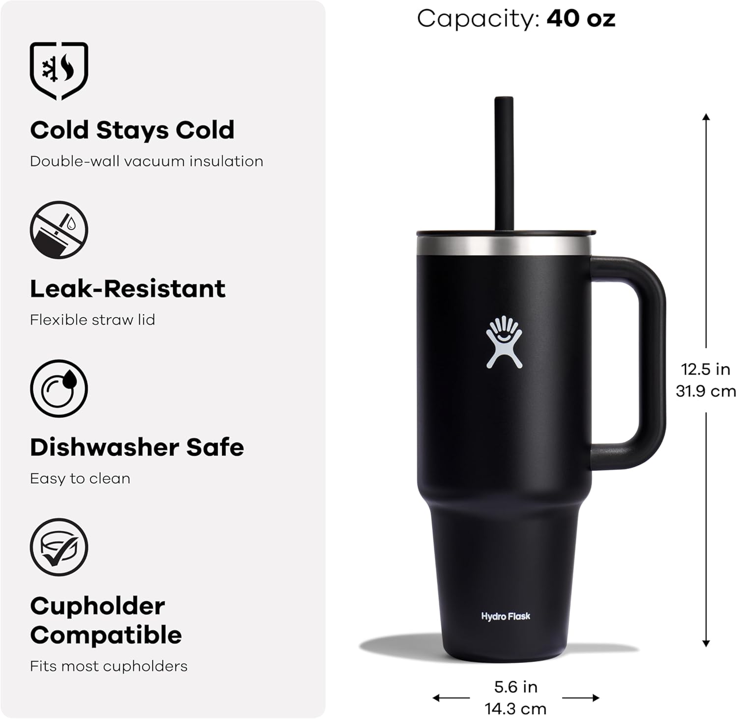 Ly giữ nhiệt Hydro Flask (Limited Edition) Travel Tumbler 40 OZ (1183 ml) - Western Dark Blue