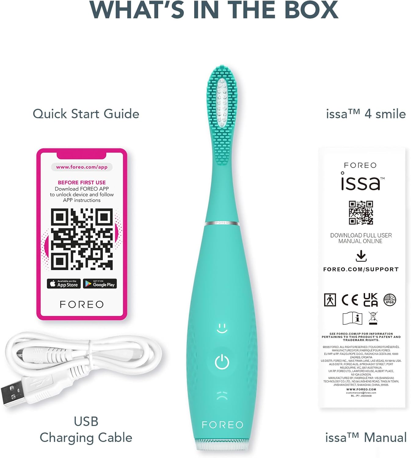 Bàn chải điện Foreo ISSA 4 Smile, cho bé từ 5 tuổi