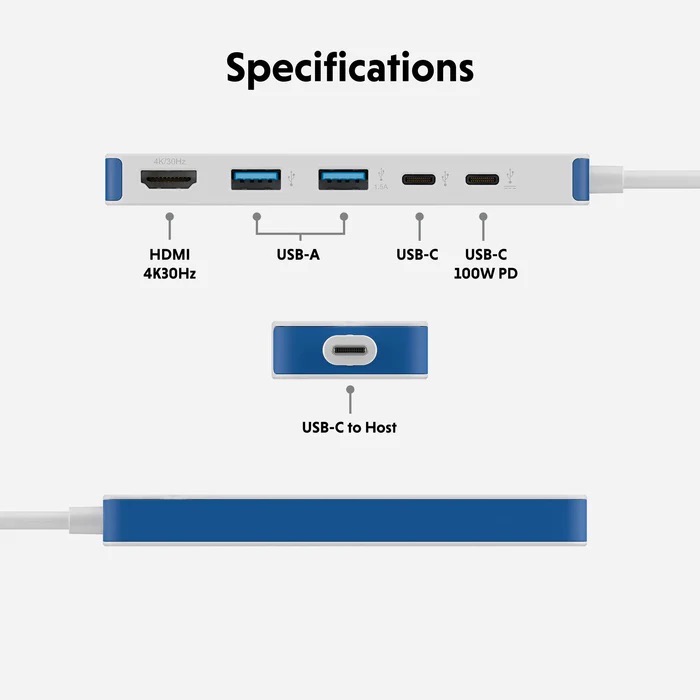 Bộ chuyển đổi HyperDrive Flex 8 ports USB-C Hub