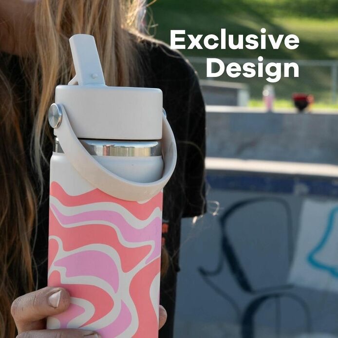 Bình giữ nhiệt Hydro Flask Wide Flex Straw Cap 24 OZ (710ml) - Callie Pink (Limited Edition)