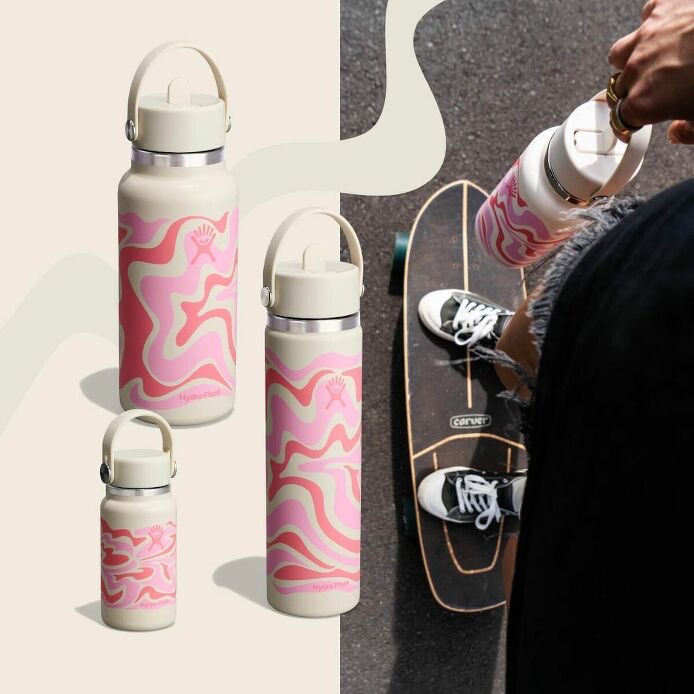 Bình giữ nhiệt Hydro Flask Wide Flex Straw Cap 24 OZ (710ml) - Callie Pink (Limited Edition)
