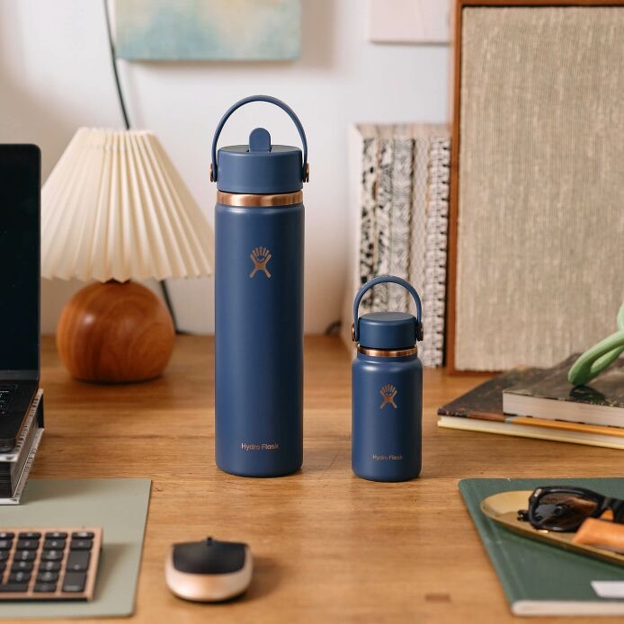 Bình giữ nhiệt Hydro Flask Wide Flex Straw Cap 24 OZ (710ml) - Harbor Blue ARC (Limited Edition)