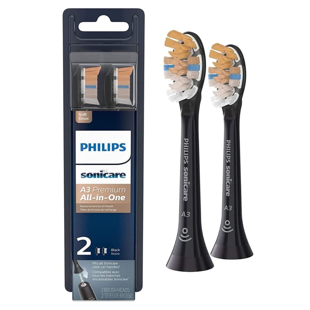 Set 2 đầu bàn chải Philips Sonicare A3 Premium All-in-One cao cấp