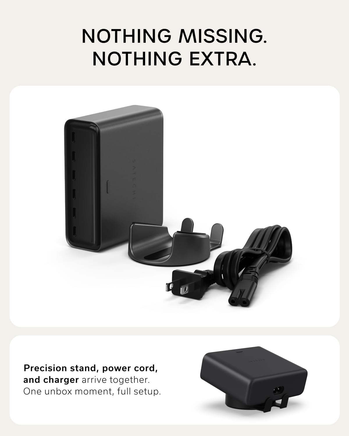 Bộ sạc để bàn Satechi ChargeView 240W Desktop Charger