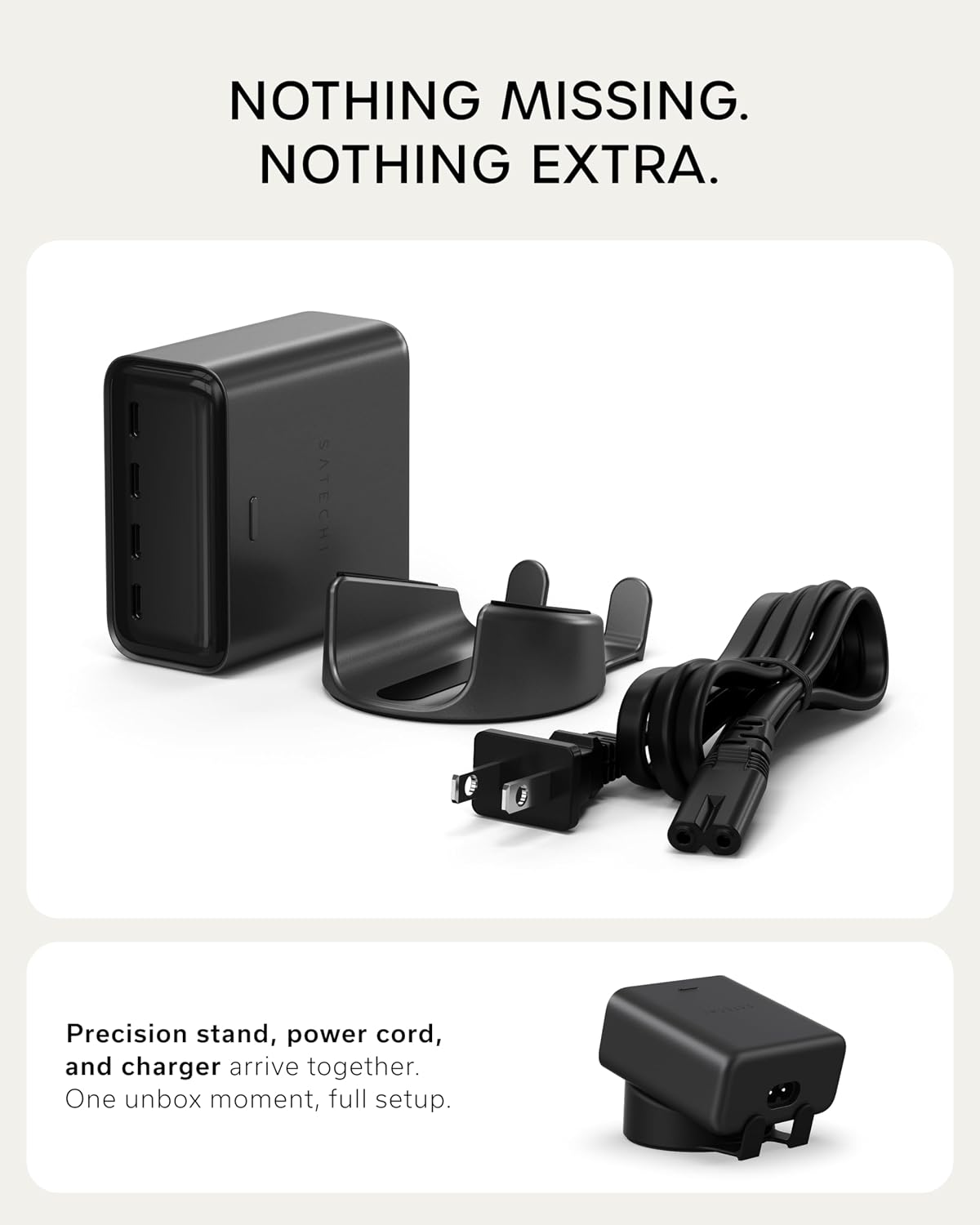 Bộ sạc để bàn Satechi ChargeView 140W Desktop Charger