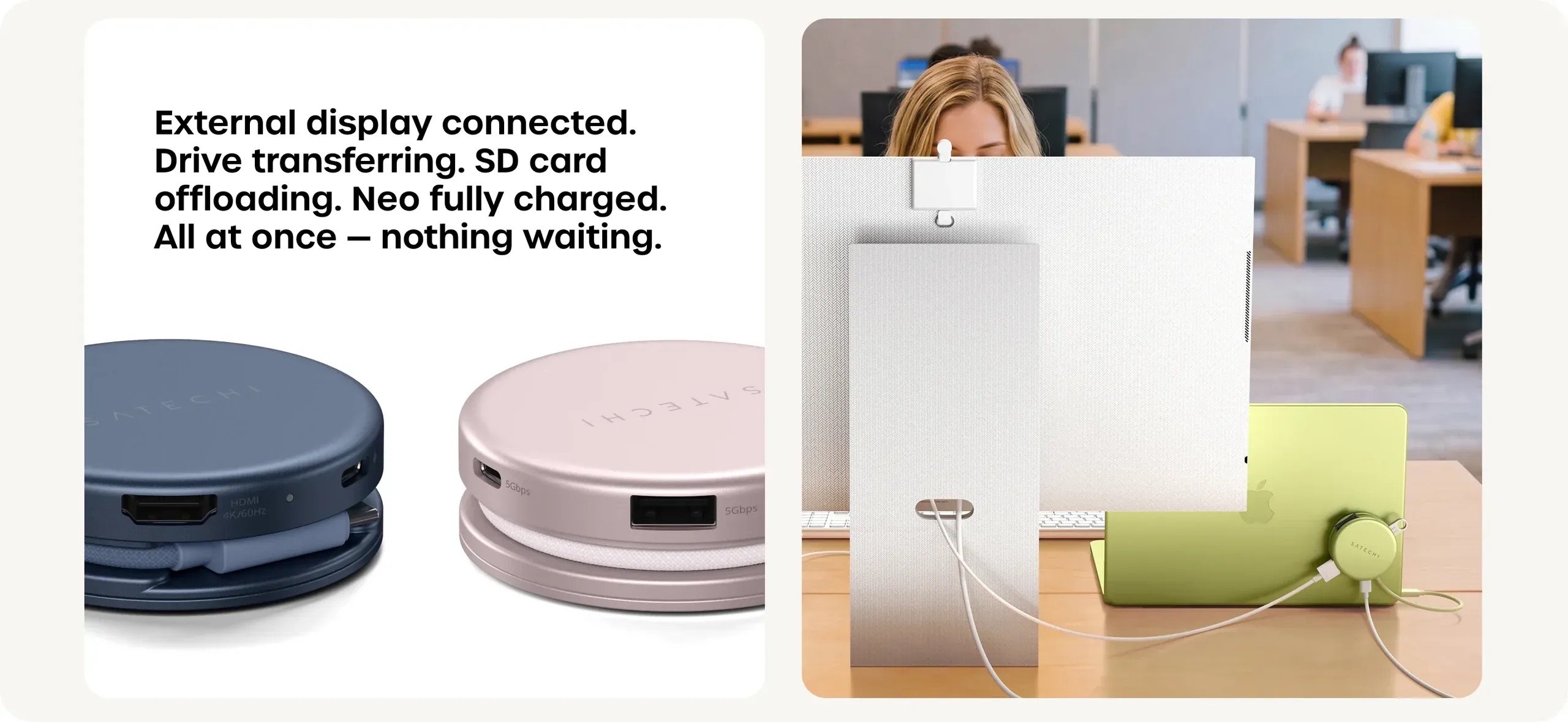 Hub chuyển đổi Stechi OntheGo 5-in-1 Multiport Adapter