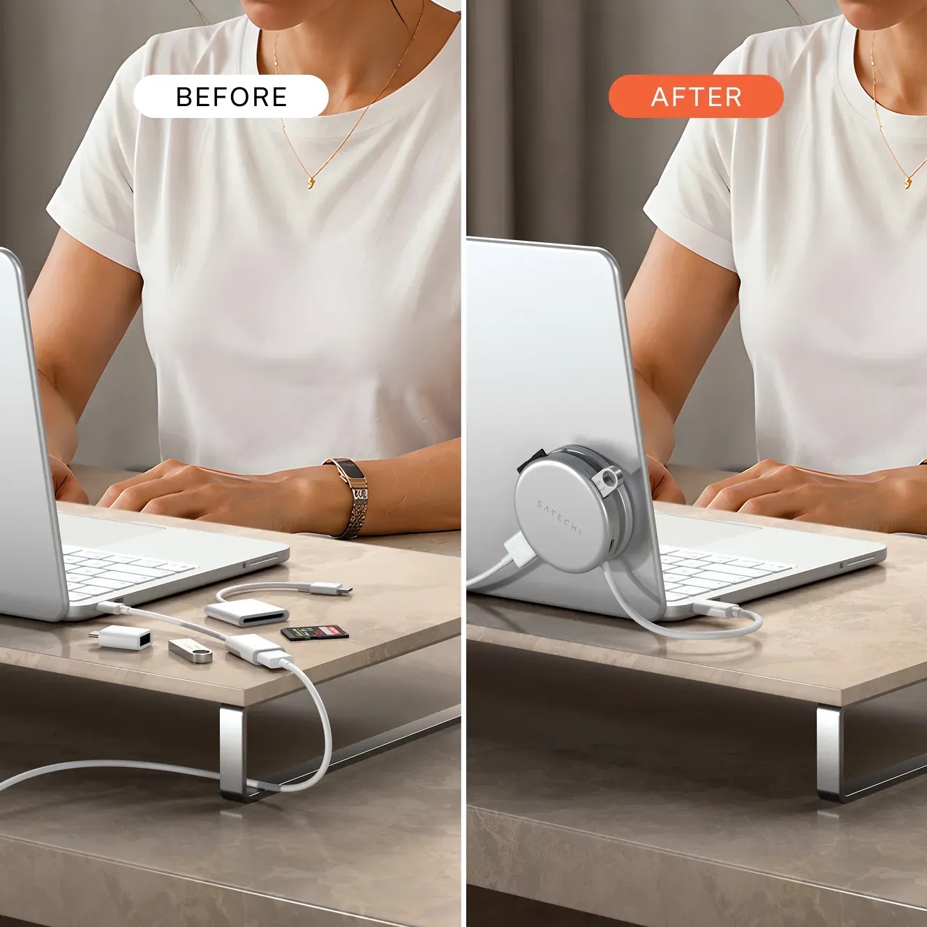 Hub chuyển đổi Stechi OntheGo 5-in-1 Multiport Adapter