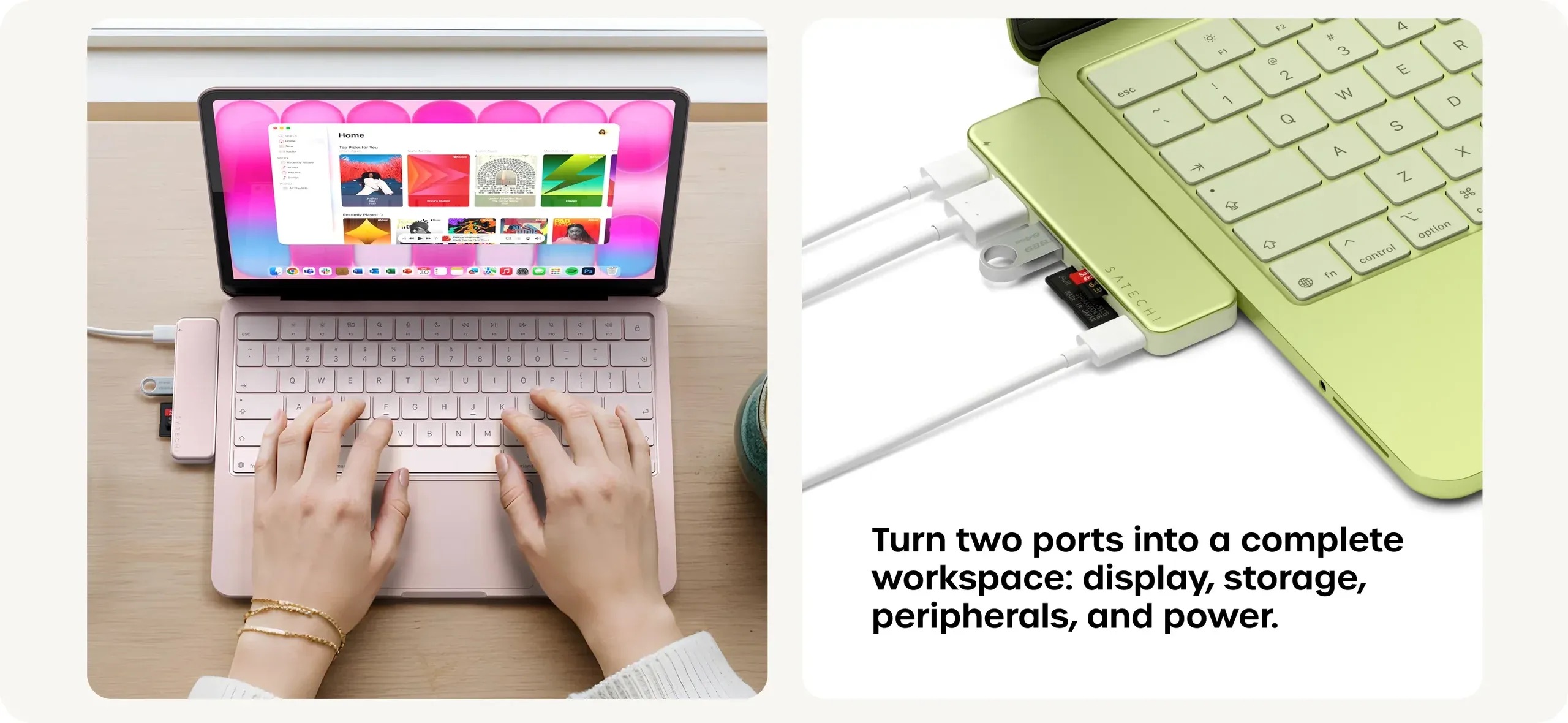 Hub chuyển đổi Satechi USB-C Snap 6in2