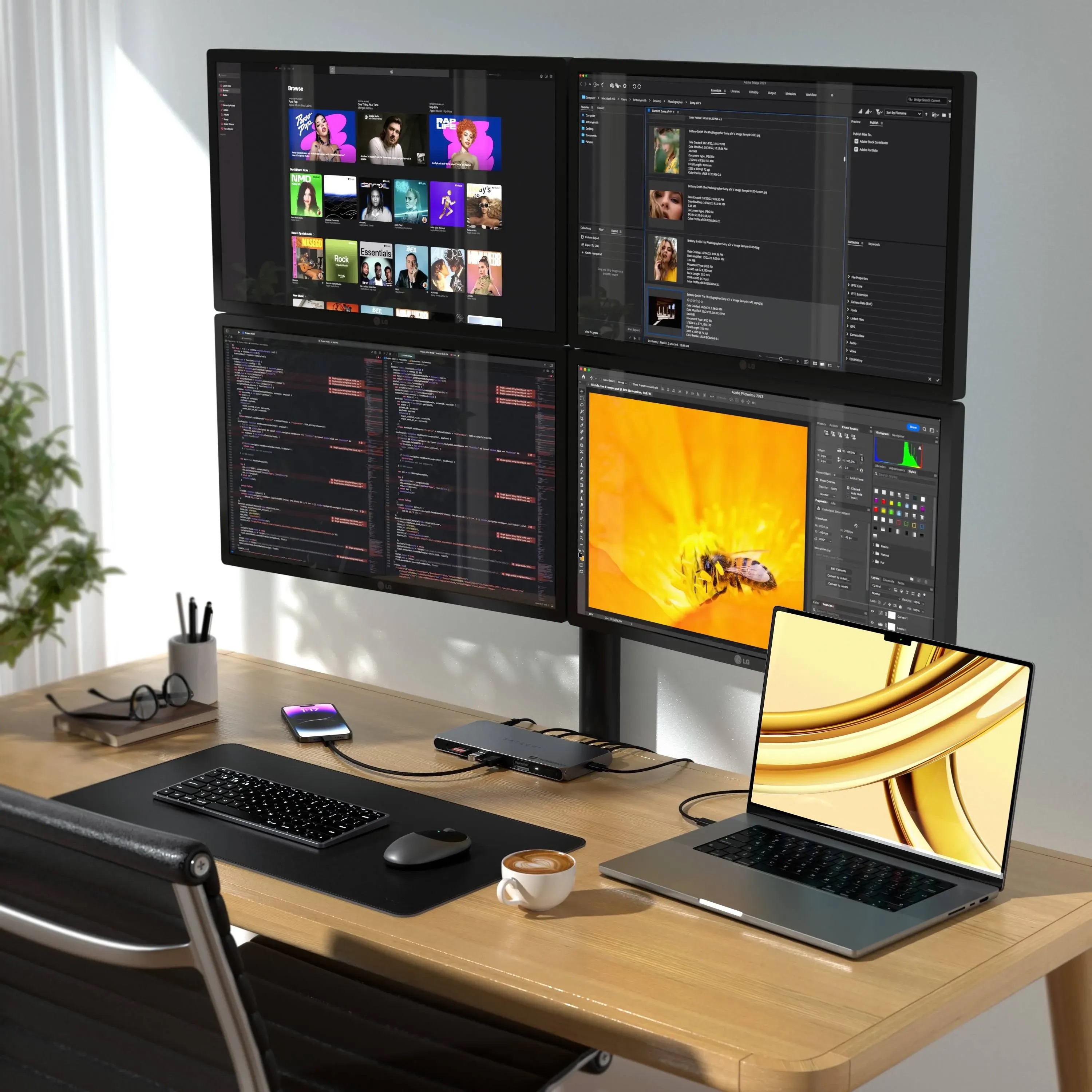 Dock kiêm hub Satechi Thunderbolt 4 With DisplayLink