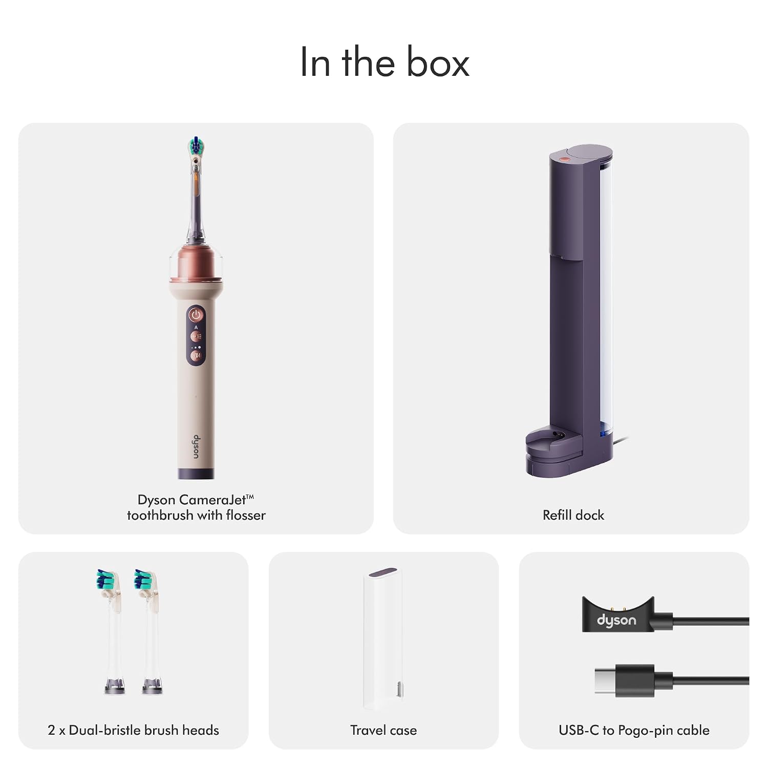 Bàn chải điện Dyson CameraJet tích hợp máy tăm nước