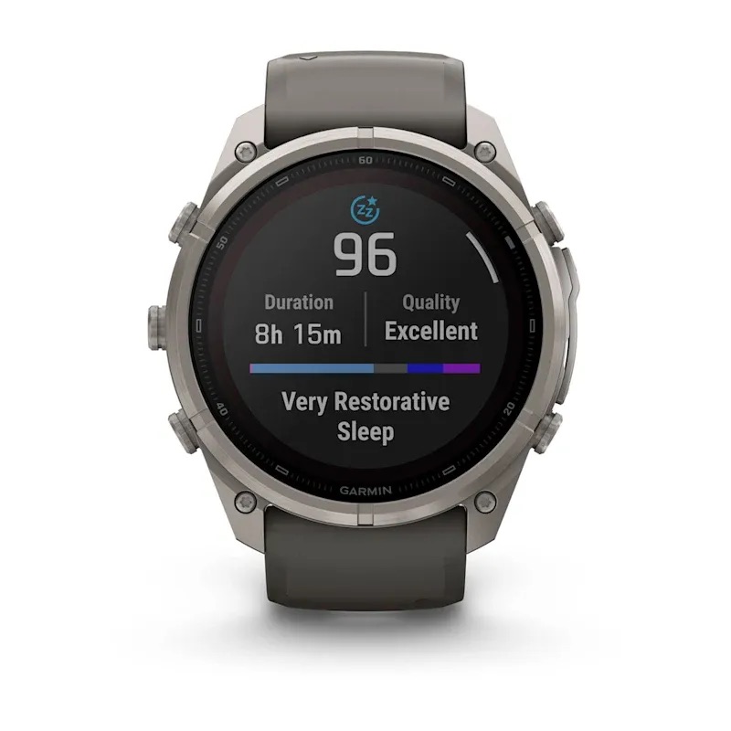 Garmin Fenix 9 Pro - Solar, Titanium, 51mm (Pebble Gray/Silver Gray Silicone Band)