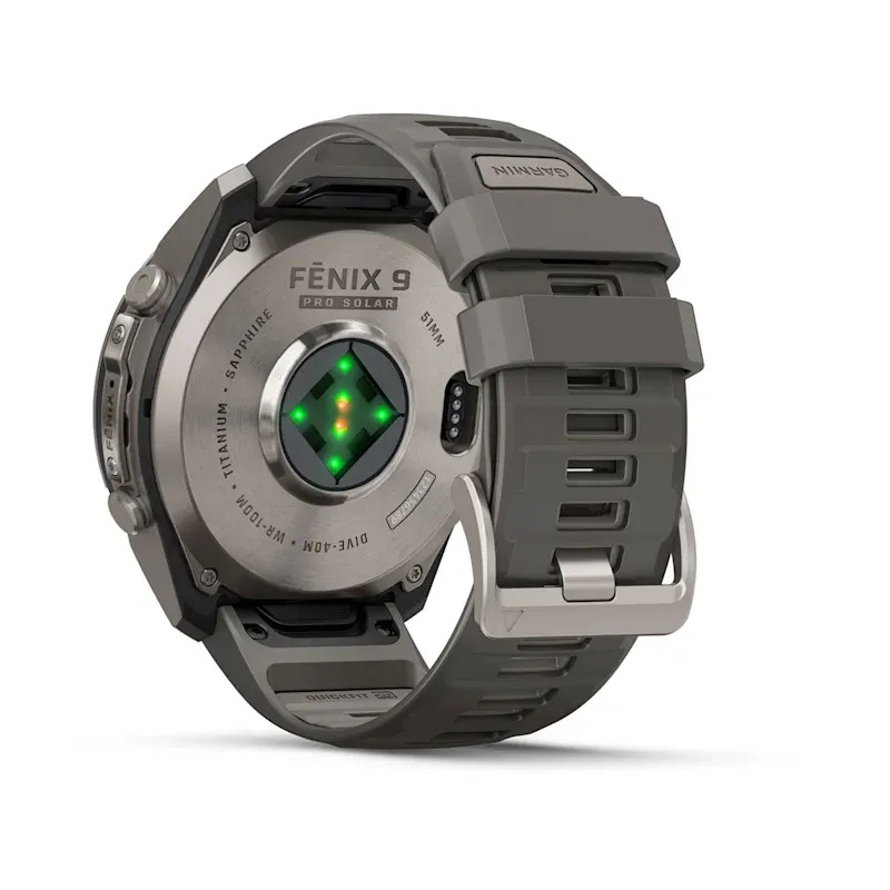 Garmin Fenix 9 Pro - Solar, Titanium, 51mm (Pebble Gray/Silver Gray Silicone Band)