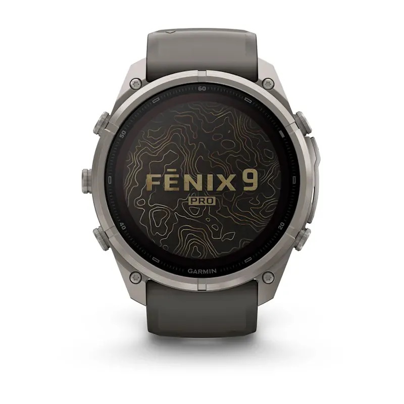 Garmin Fenix 9 Pro - Solar, Titanium, 51mm (Pebble Gray/Silver Gray Silicone Band)