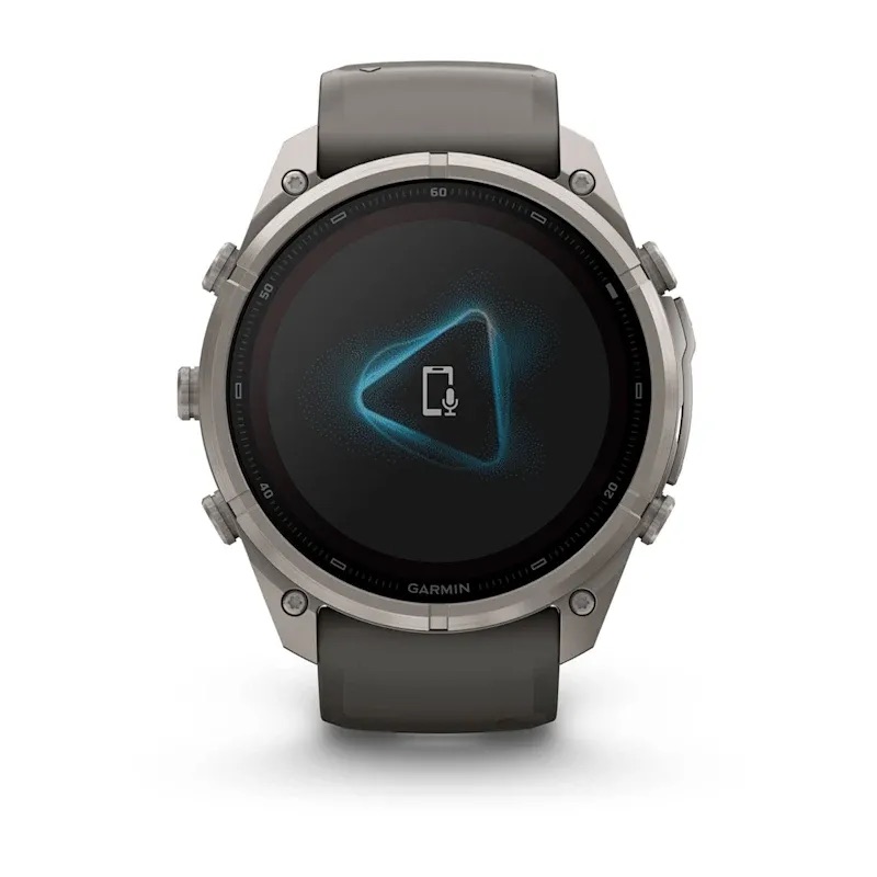 Garmin Fenix 9 Pro - Solar, Titanium, 51mm (Pebble Gray/Silver Gray Silicone Band)