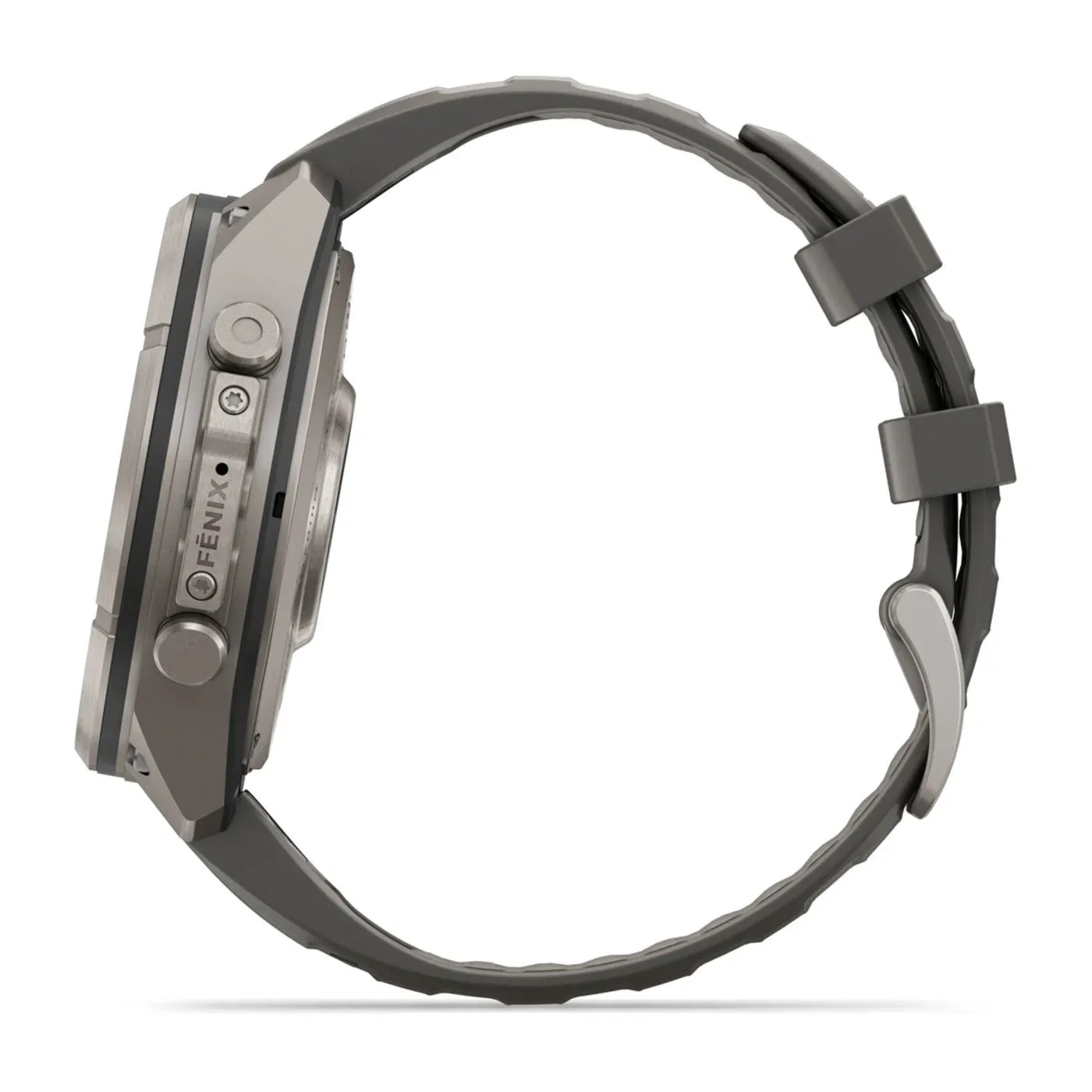 Garmin Fenix 9 Pro - Solar, Titanium, 47mm (Pebble Gray/Silver Gray Silicone Band)