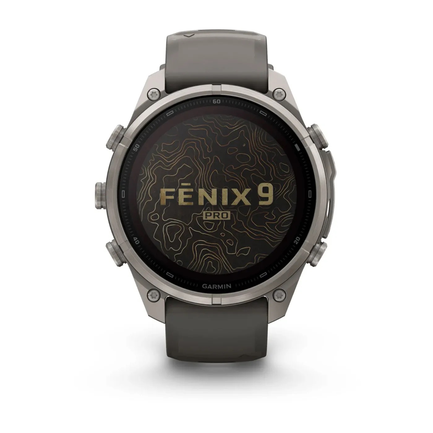 Garmin Fenix 9 Pro - Solar, Titanium, 47mm (Pebble Gray/Silver Gray Silicone Band)