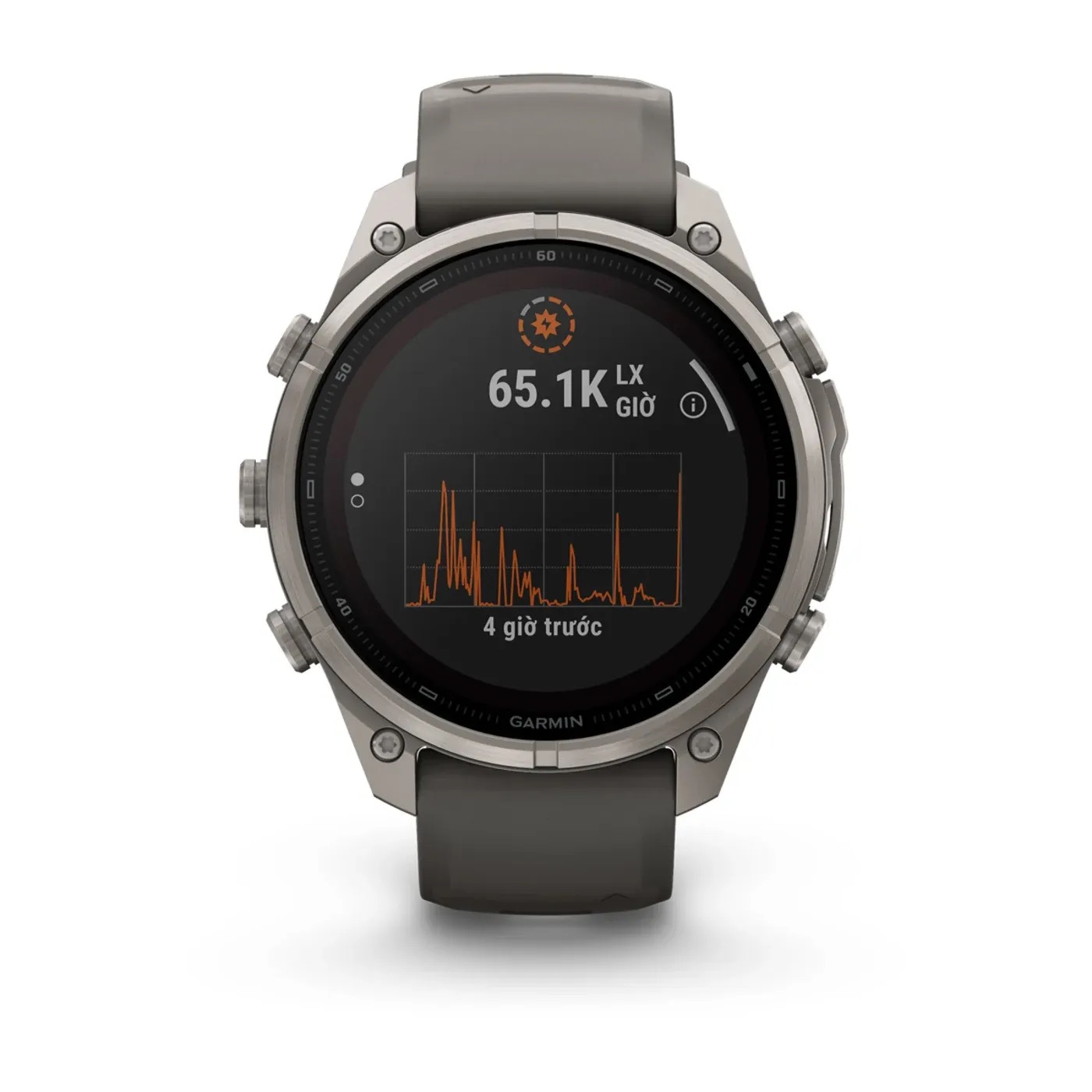 Garmin Fenix 9 Pro - Solar, Titanium, 47mm (Pebble Gray/Silver Gray Silicone Band)