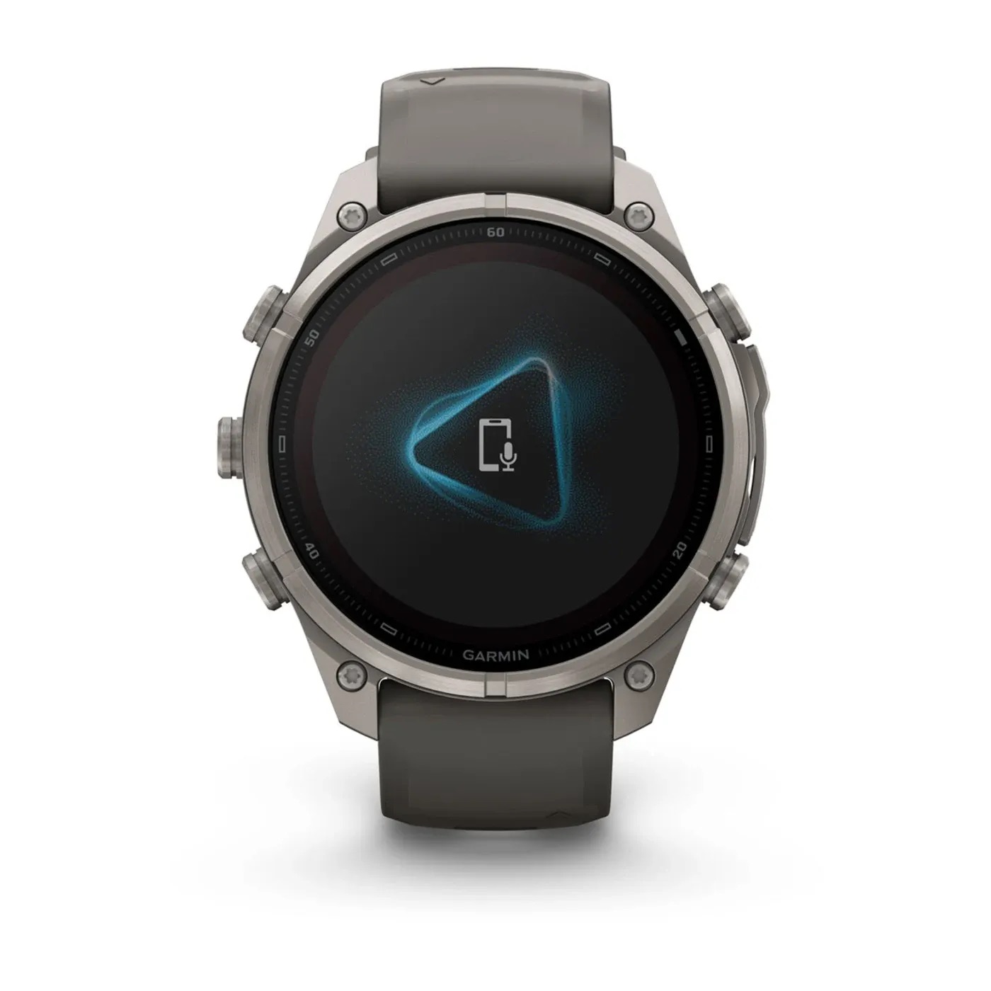 Garmin Fenix 9 Pro - Solar, Titanium, 47mm (Pebble Gray/Silver Gray Silicone Band)