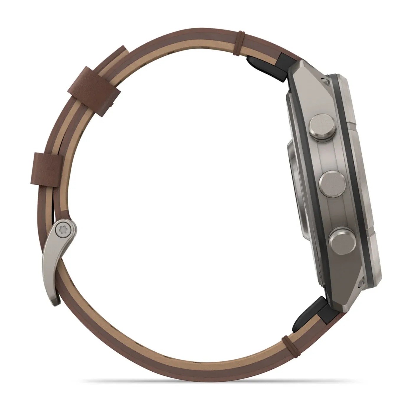 Garmin Fenix 9 Pro – Titanium, 47mm (Pebble Gray/Walnut Leather Band)