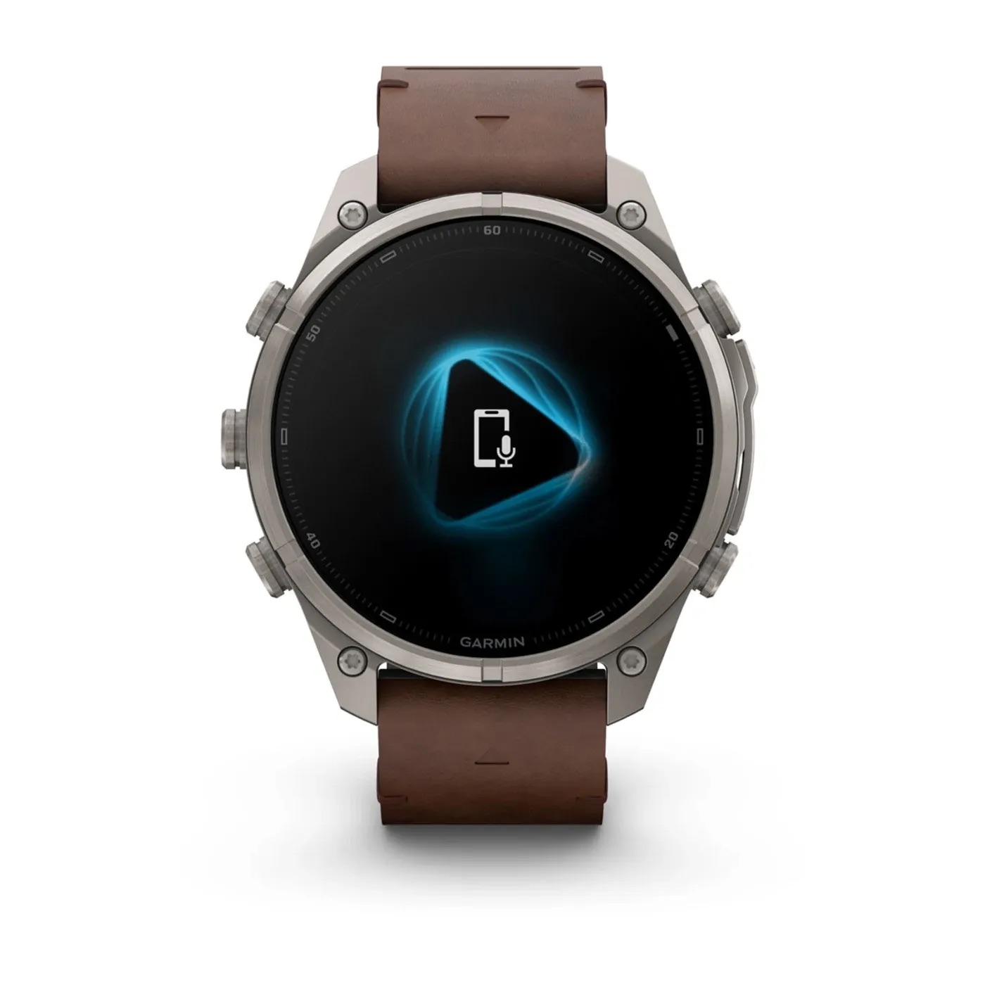 Garmin Fenix 9 Pro – Titanium, 47mm (Pebble Gray/Walnut Leather Band)