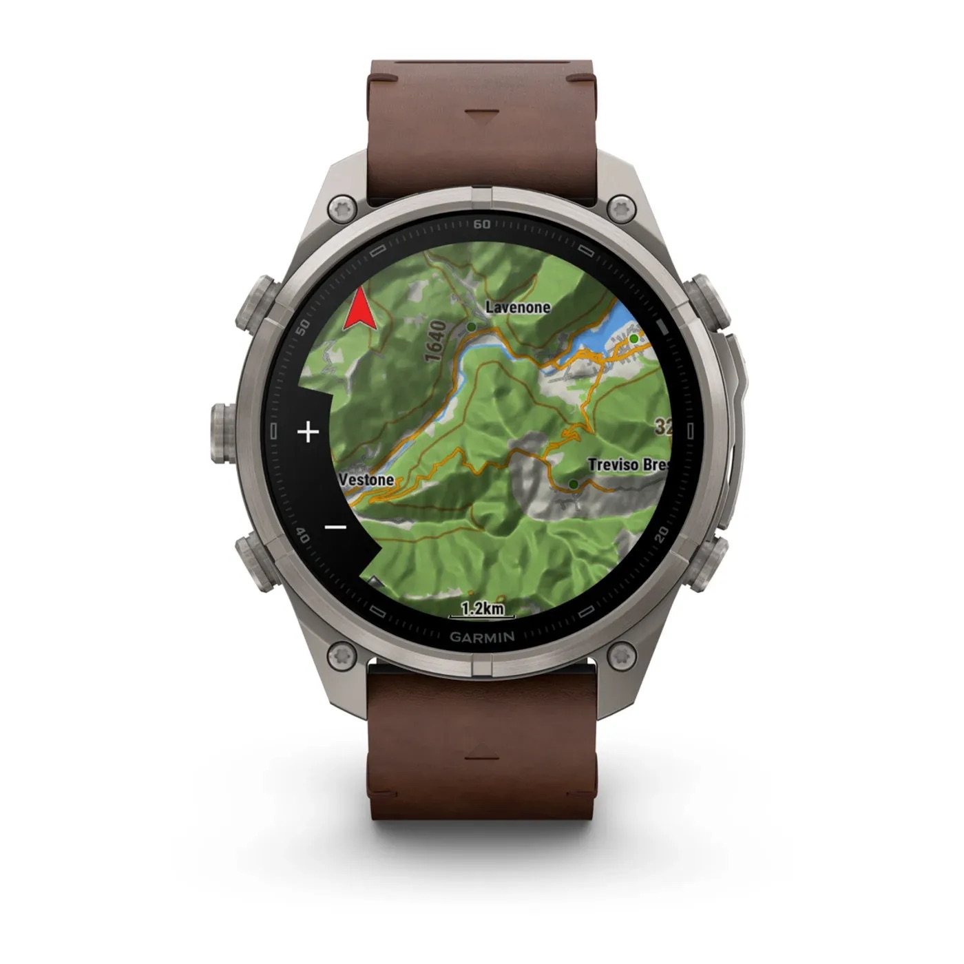 Garmin Fenix 9 Pro – Titanium, 47mm (Pebble Gray/Walnut Leather Band)