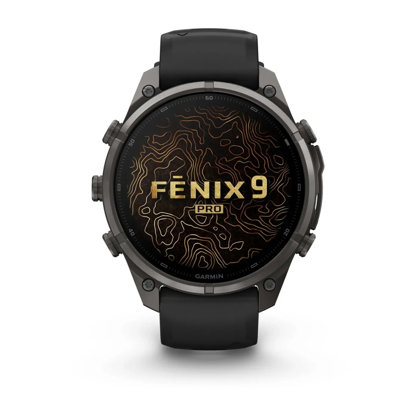 Garmin Fenix 9 Pro – Titanium, 47mm (Black/Pebble Gray Band)