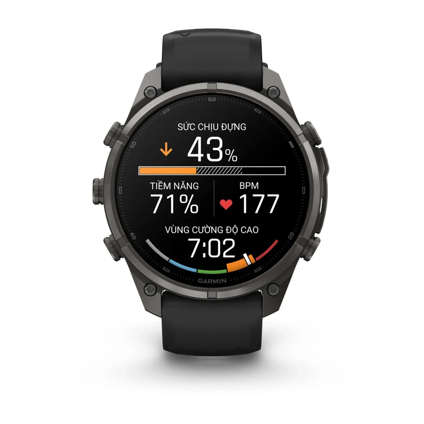 Garmin Fenix 9 Pro – Titanium, 47mm (Black/Pebble Gray Band)