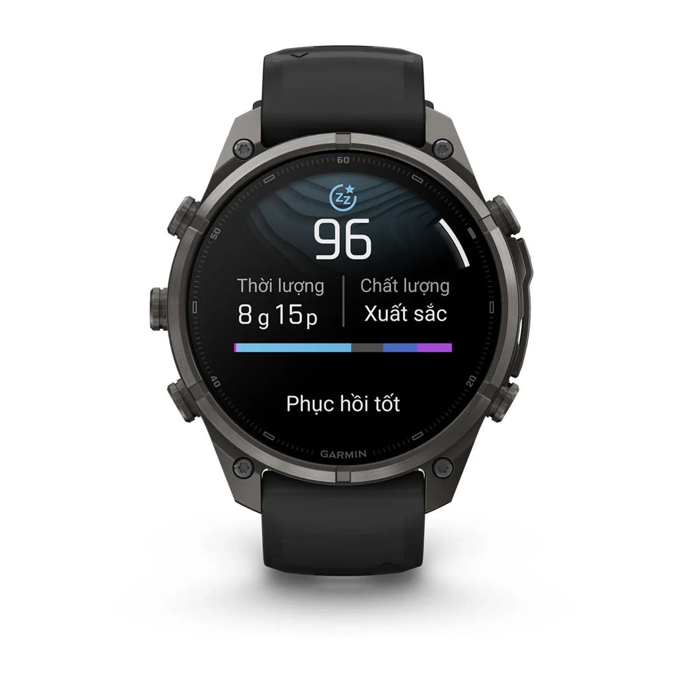 Garmin Fenix 9 Pro – Titanium, 47mm (Black/Pebble Gray Band)
