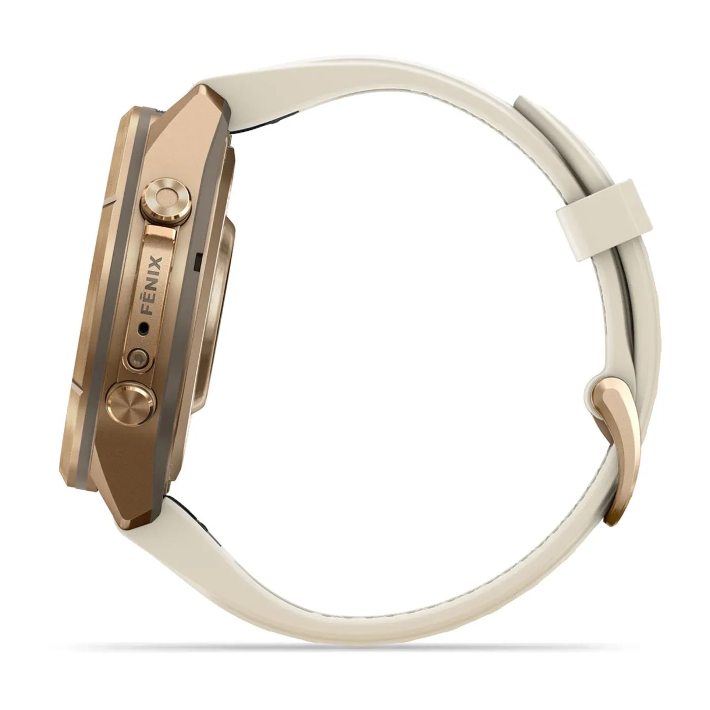 Garmin Fenix 9 Pro – Titanium, 43mm (Cream/Fog Gray Band)