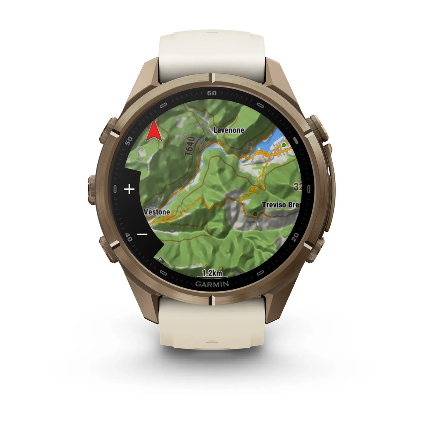 Garmin Fenix 9 Pro – Titanium, 43mm (Cream/Fog Gray Band)