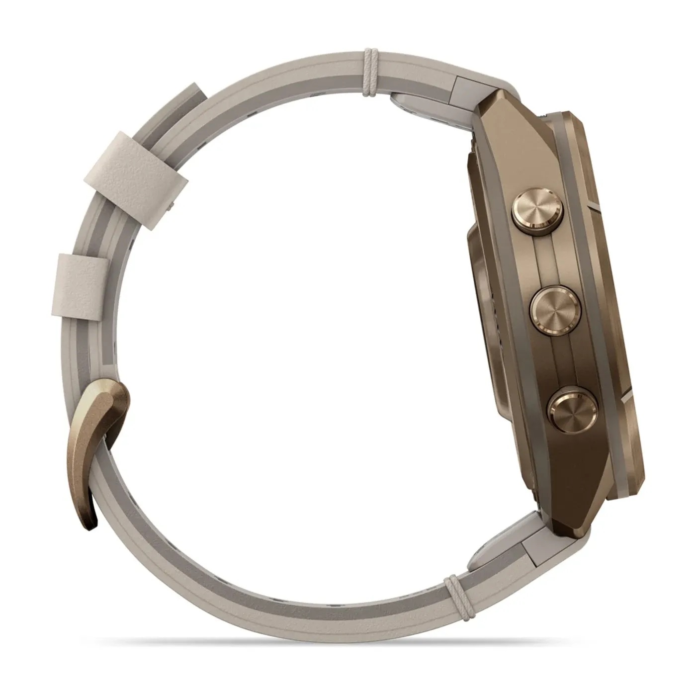Garmin fēnix 9 Pro – Titanium, 43mm (Autumn Gold/Bone Leather Band)