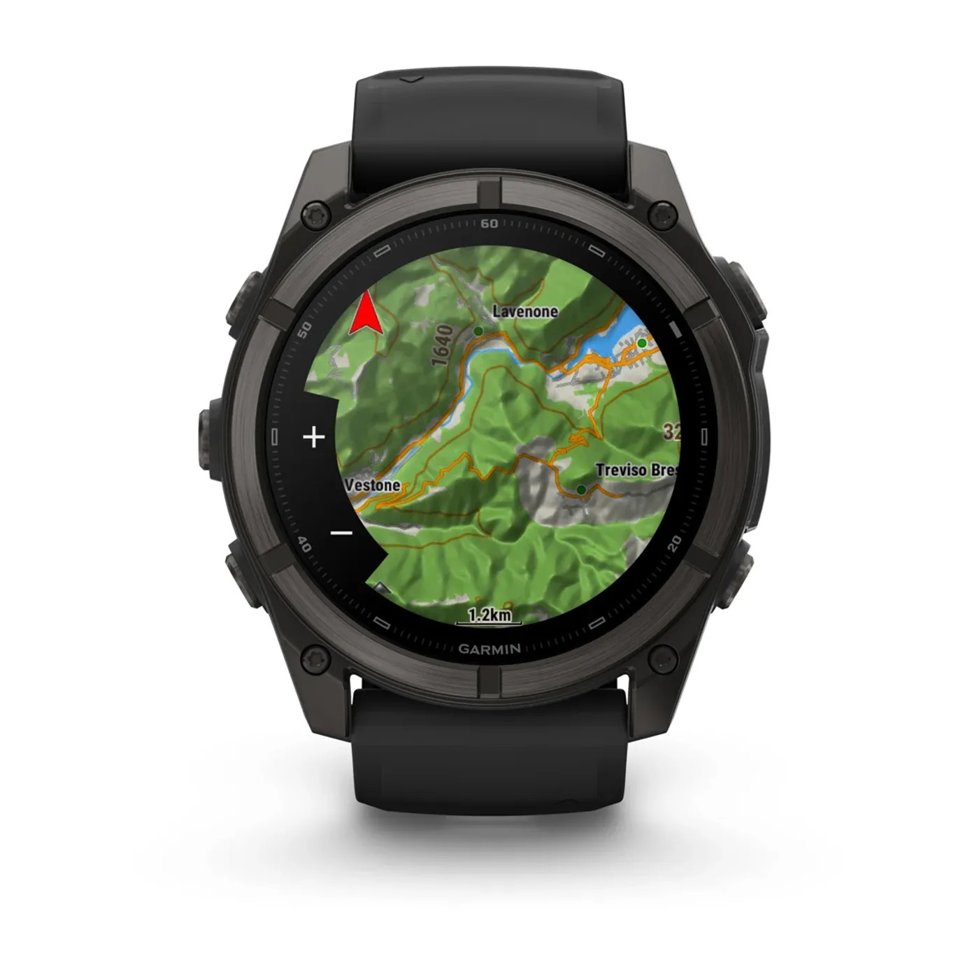 Garmin Fenix 9 – 51mm, DLC Titanium (Black Silicone Band)
