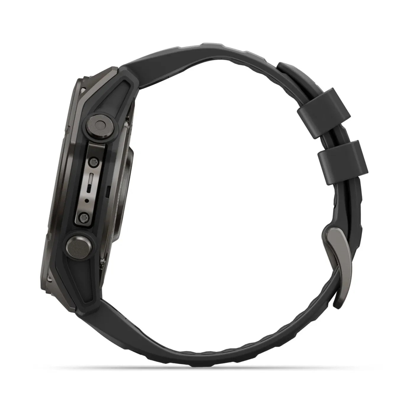 Garmin Fenix 9 – 51mm, DLC Titanium (Black Silicone Band)