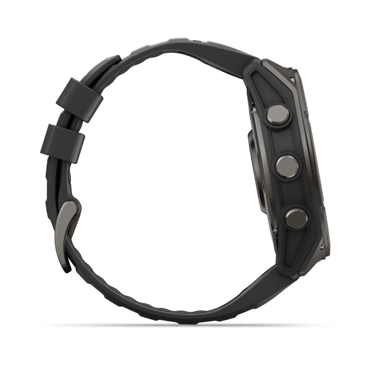 Garmin Fenix 9 – 51mm, DLC Titanium (Black Silicone Band)