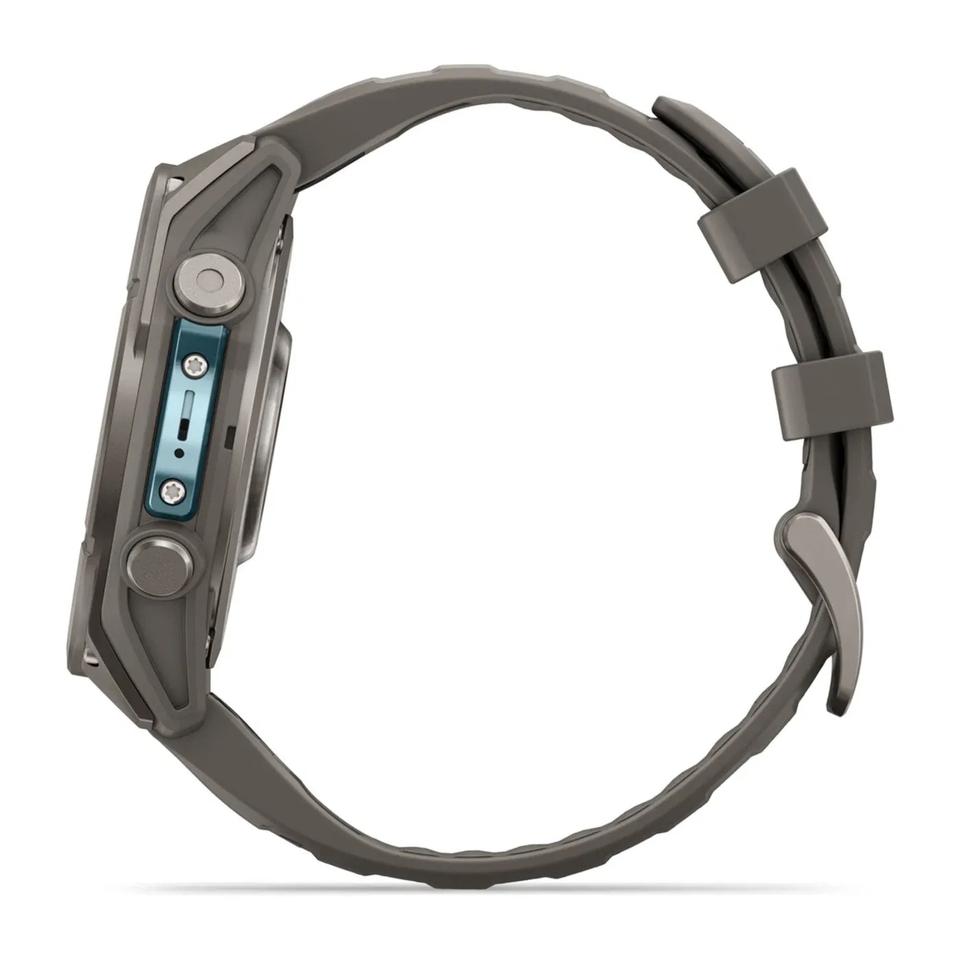 Garmin Fenix 9 – 47mm, Titanium (Pebble Gray Silicone Band)