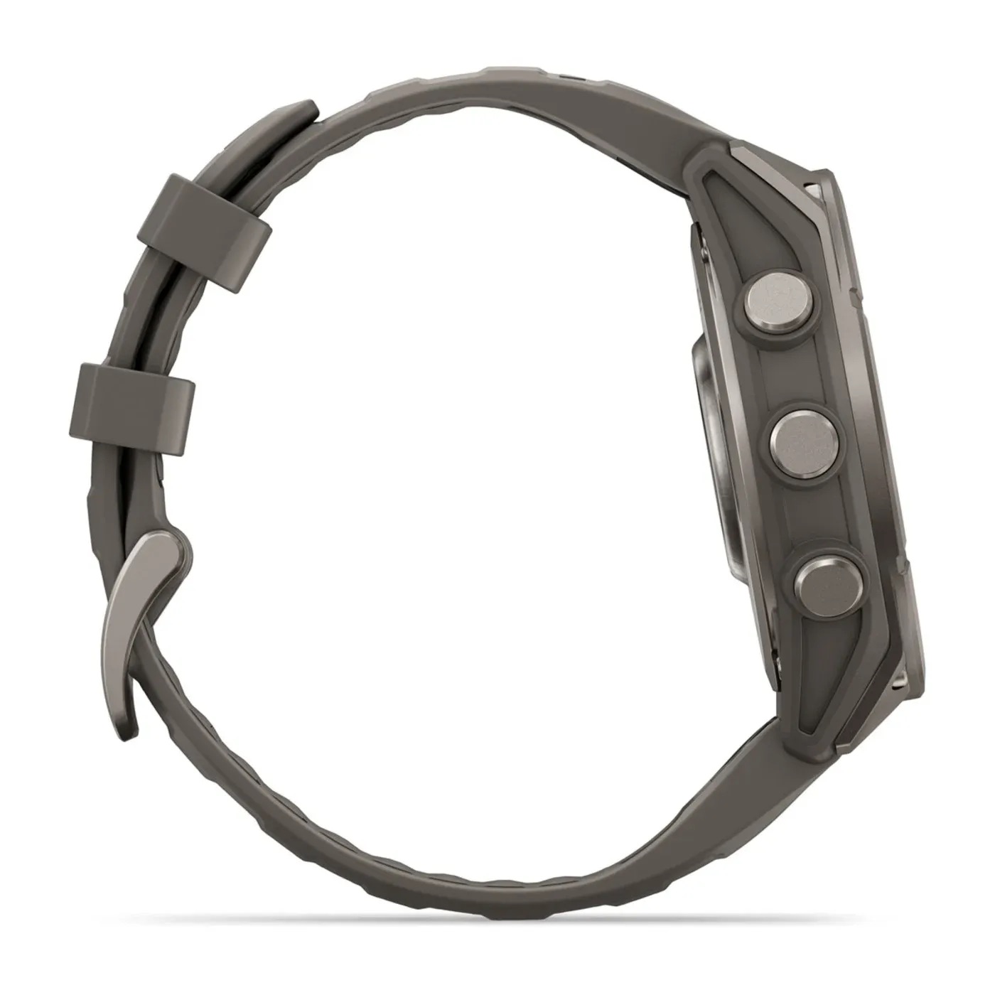 Garmin Fenix 9 – 47mm, Titanium (Pebble Gray Silicone Band)