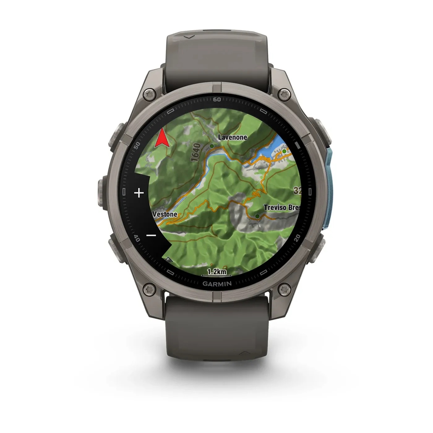 Garmin Fenix 9 – 47mm, Titanium (Pebble Gray Silicone Band)