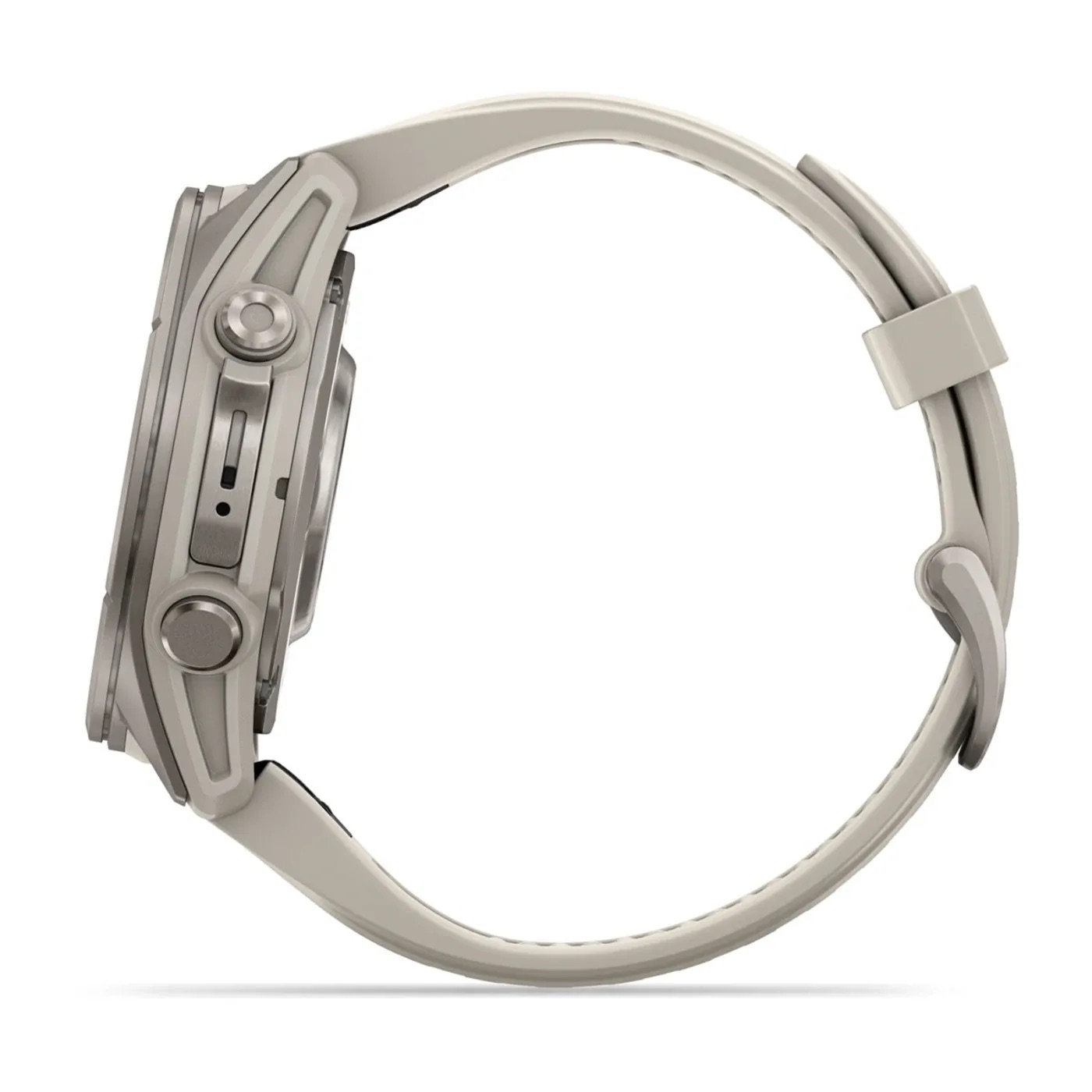 Garmin Fenix 9 – 43mm, Titanium (Fog Gray Silicone Band)