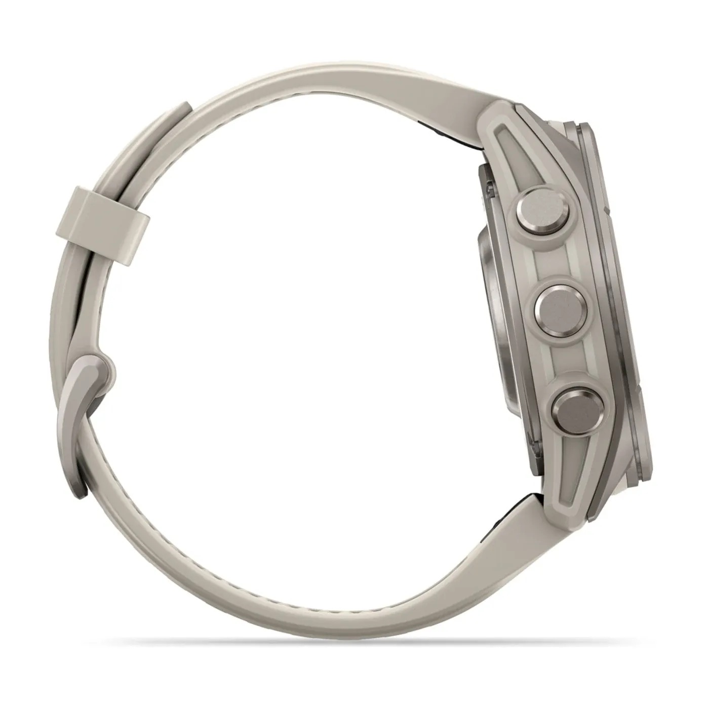 Garmin Fenix 9 – 43mm, Titanium (Fog Gray Silicone Band)