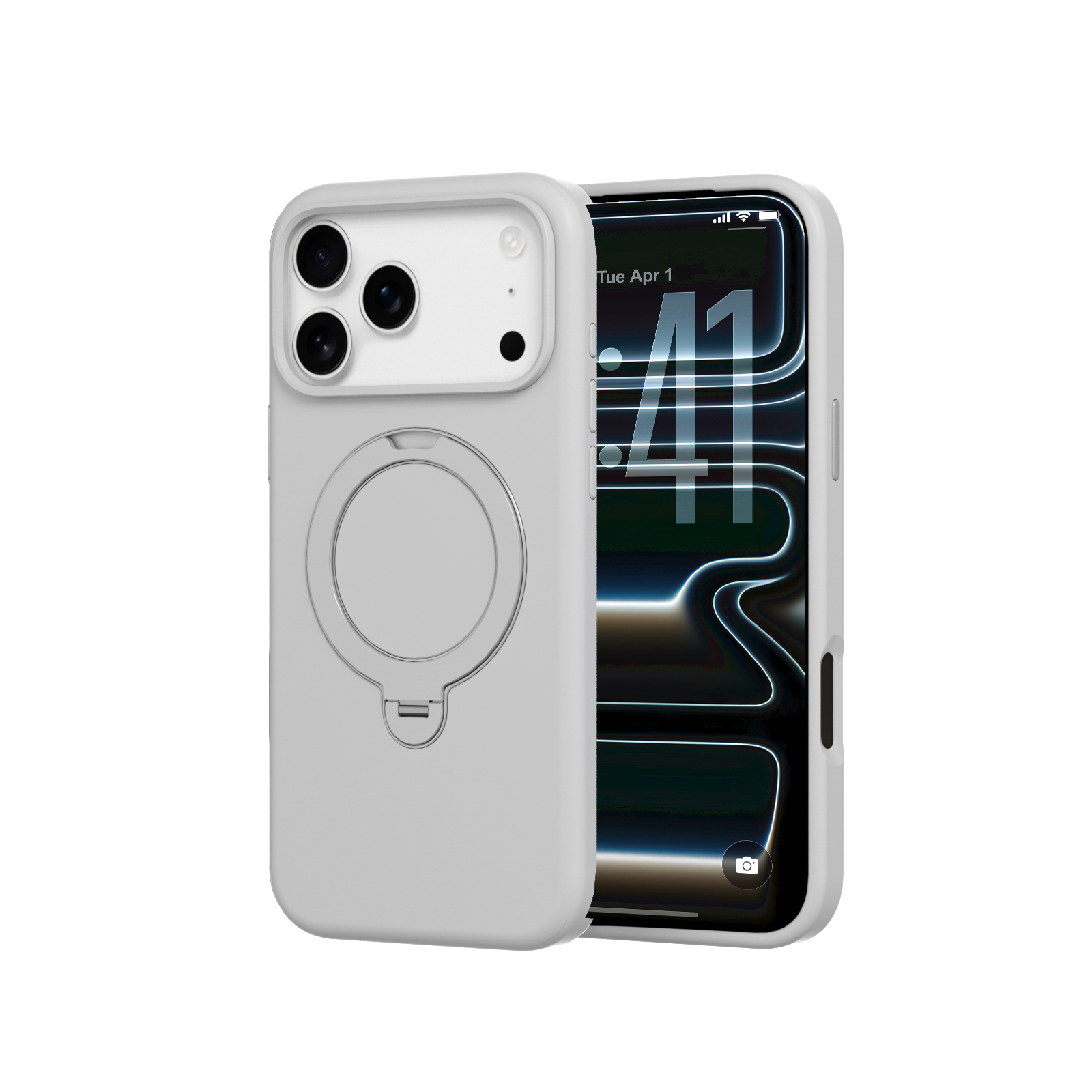 Ốp lưng Magsafe iPhone 18 Pro Max Mipow Ironbull SiliconEX Stand