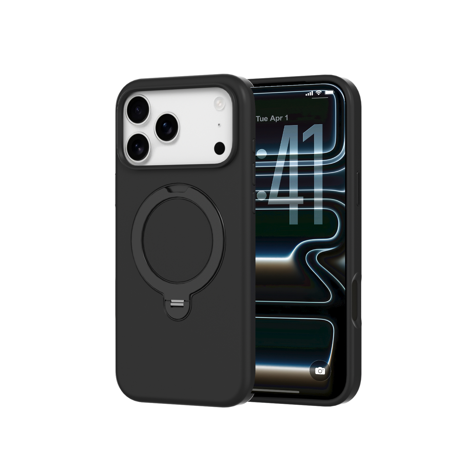 Ốp lưng Magsafe iPhone 18 Pro Max Mipow Ironbull SiliconEX Stand