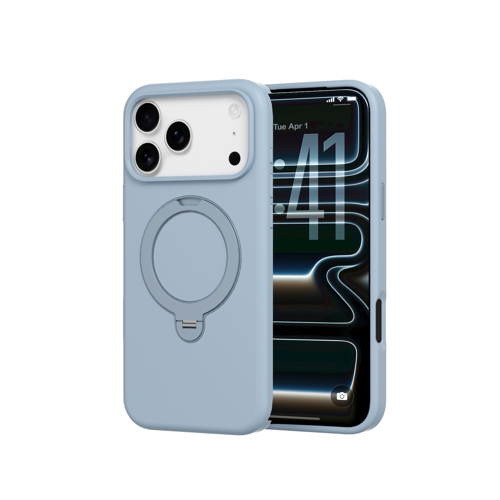 Ốp lưng Magsafe iPhone 18 Pro Max Mipow Ironbull SiliconEX Stand