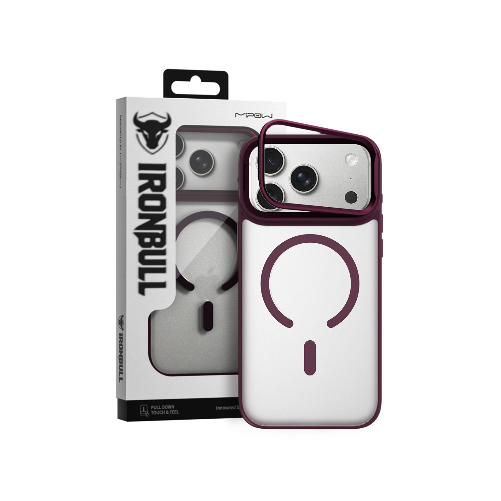Ốp lưng Magsafe Mipow Ironbull Mattex Camera Stand