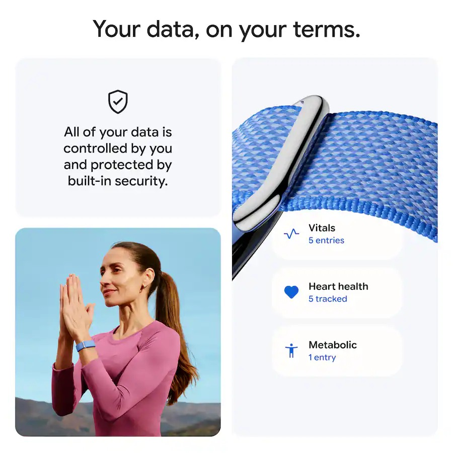Vòng theo dõi sức khỏe Google Fitbit Air